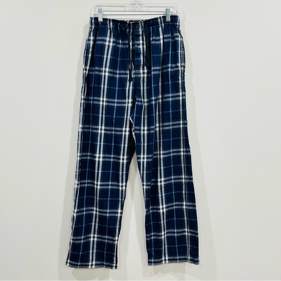 Burberry Other - Burberry Body Lounge Pajama Pants Pockets Plaid Check Navy/Gray Cotton Medium